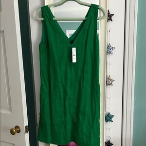 NWT J Crew Vibrant Green Mini Dress S